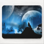 Tapis De Souris Loup d'hiver<br><div class="desc">Photoshop Winter Scene Wolf Howling</div>