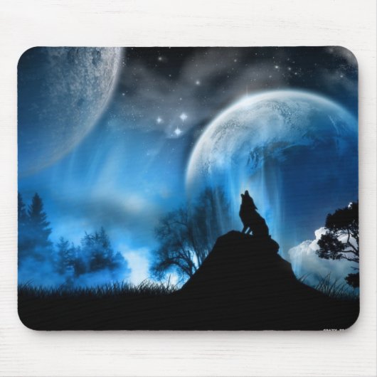Tapis De Souris Loup d'hiver (Devant)