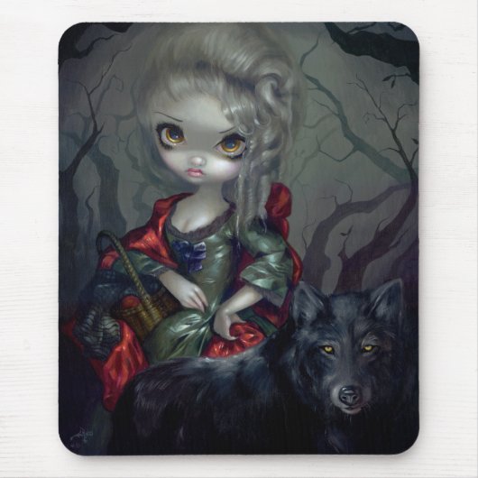 Tapis De Souris "Loup-Garou : Fard à joues" Mousepad de Le Petit (Devant)