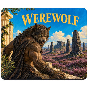 Tapis De Souris Loup-garou, Monstre de Fantastique Gothique