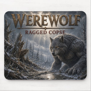 Tapis De Souris Loup-garou Ragged Copse Dark Realism