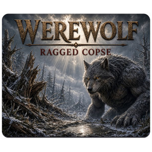 Tapis De Souris Loup-garou Ragged Copse Dark Realism