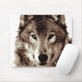 Tapis De Souris Loup gris (Avec souris)