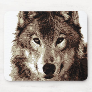 Tapis De Souris Loup gris