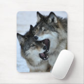Tapis De Souris Loup gris (Avec souris)