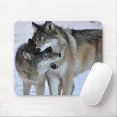Tapis De Souris Loup gris (Avec souris)