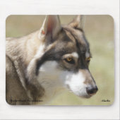 Tapis De Souris Loup gris Mousepad (Devant)