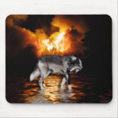 Tapis De Souris Loup gris Mousepad (Devant)