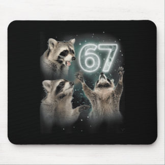 Tapis De Souris Loup hurlant à la lune 67 6 7 Halloween 67 Loup 