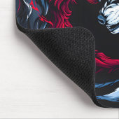 Tapis De Souris Loup lunaire double sauvage (Coin)