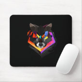 Tapis De Souris Loup Mousepad (Avec souris)