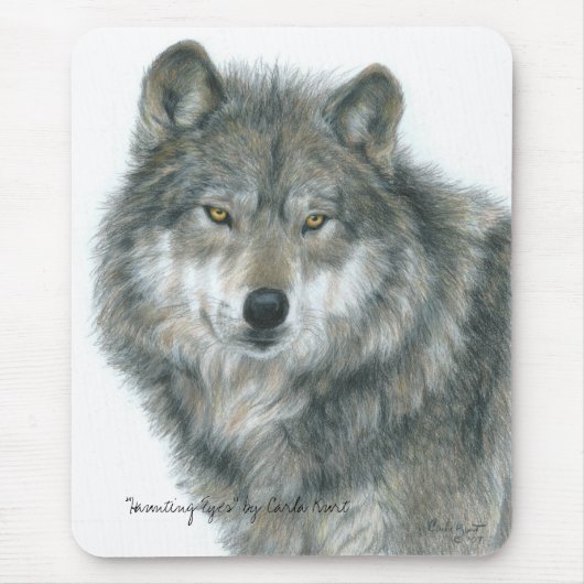Tapis De Souris Loup Mousepad (Devant)