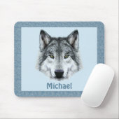Tapis De Souris Loup Mousepad (Avec souris)