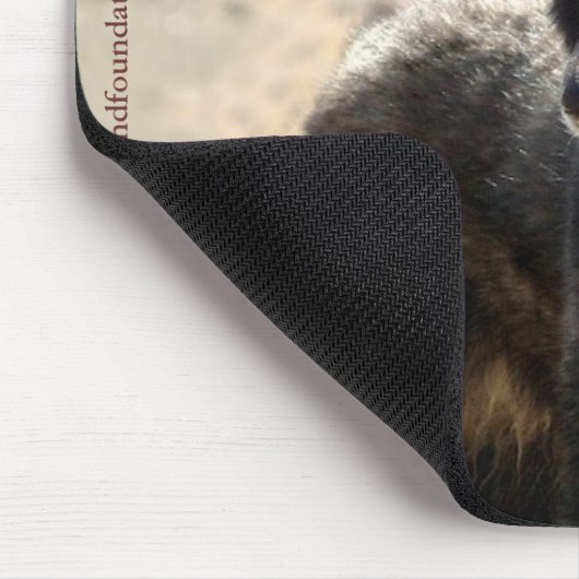 Tapis De Souris Loup noir Mousepad (Coin)