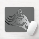 Tapis De Souris Loup tribal (Avec souris)