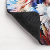 Tapis De Souris Loup vibrant en neige (Coin)