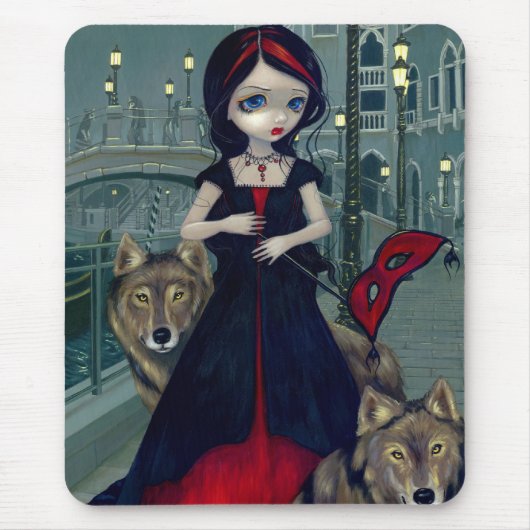 Tapis De Souris "Loups de Venise" Mousepad (Devant)
