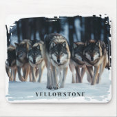 Tapis De Souris Loups de Yellowstone (Devant)