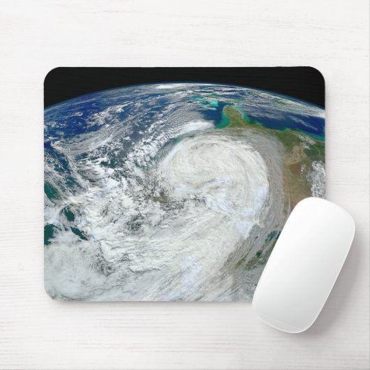 Tapis De Souris L'Ouragan Sandy Le Long De La Côte Est Des États-U (Avec souris)