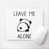 Tapis De Souris L'ours Anti-Social Panda Me Laisse Seul Mousepad (Avec souris)