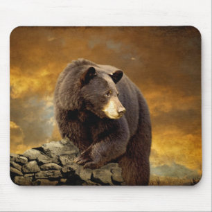 Tapis De Souris L'ours est allé au-dessus de la montagne -