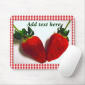 Tapis De Souris Louvain aux fraises_ (Avec souris)
