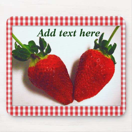 Tapis De Souris Louvain aux fraises_ (Devant)