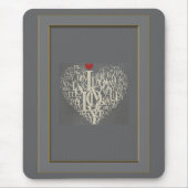 Tapis de souris Love (Devant)