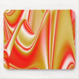 Tapis De Souris Love and Gold Abstrait 3D Rainbowart