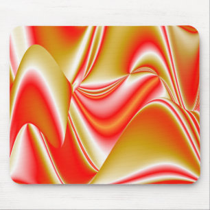 Tapis De Souris Love and Gold Abstrait 3D Rainbowart