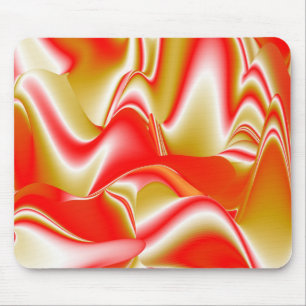 Tapis De Souris Love and Gold Abstrait 3D Rainbowart