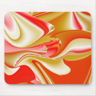 Tapis De Souris Love and Gold Abstrait 3D Rainbowart