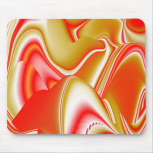 Tapis De Souris Love and Gold Abstrait 3D Rainbowart