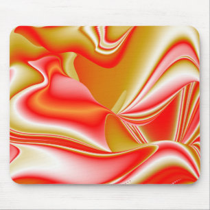 Tapis De Souris Love and Gold Abstrait 3D Rainbowart