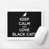 Tapis De Souris Love Black Cats (Avec souris)