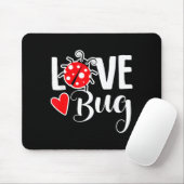 Tapis De Souris Love Bug Cute Valentine's Day Party Ladybug (Avec souris)