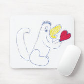 Tapis De Souris Love Bug Mousepad (Avec souris)