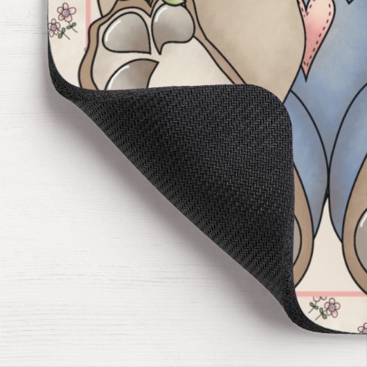 Tapis De Souris Love Bunny Mousepad (Coin)