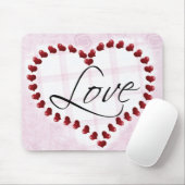 Tapis De Souris Love Candy Hearts mousepad (Avec souris)