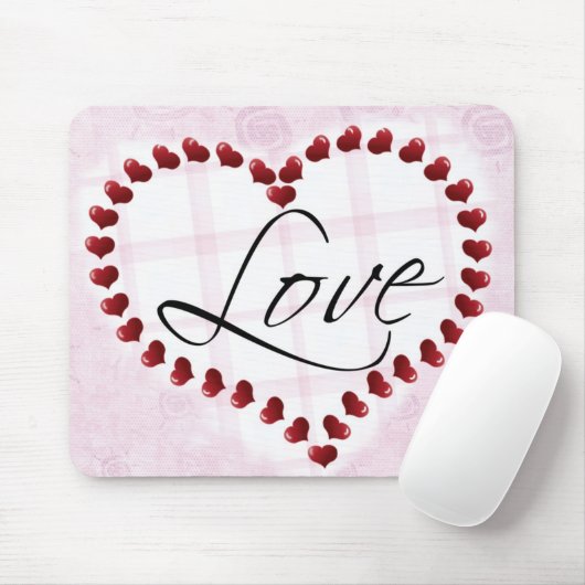 Tapis De Souris Love Candy Hearts mousepad (Avec souris)