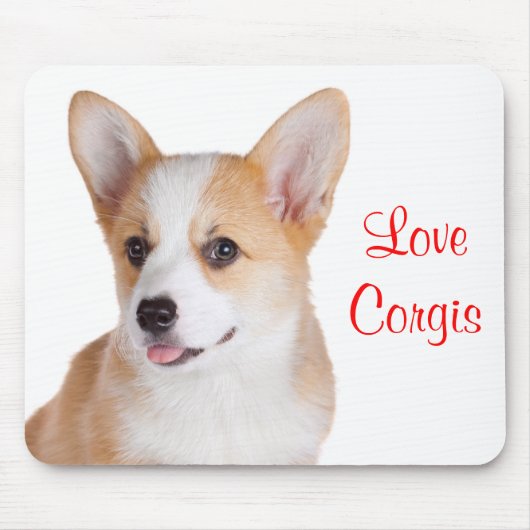 Tapis de souris Love Corgis (Devant)