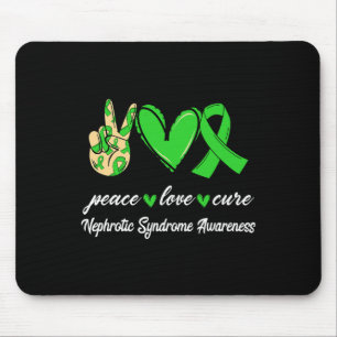 Tapis De Souris Love Cure Syndrome Néphrotique Green Ribbon Lauréa