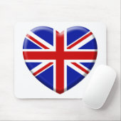 Tapis De Souris love drapeau Angleterre (Avec souris)