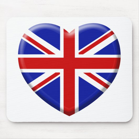 Tapis De Souris love drapeau Angleterre (Devant)