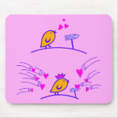 Tapis De Souris LOVE ECHO - Comic Birds Tweetlercools 3 (Devant)