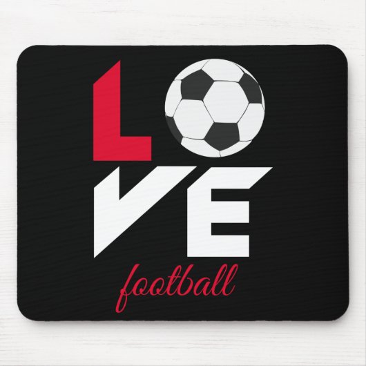Tapis De Souris Love football (Devant)