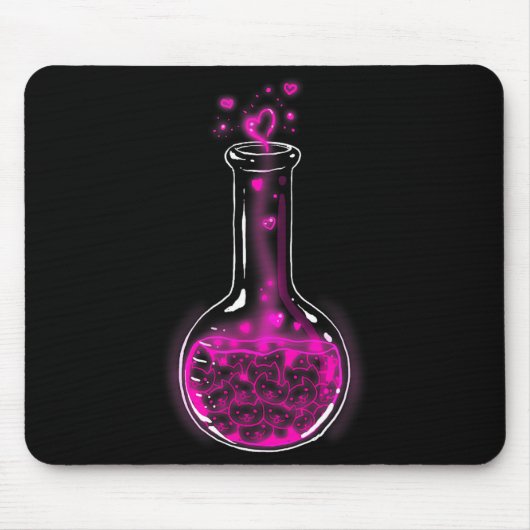 Tapis De Souris Love Formula Cats Lovers Cat Lab Lady Valentines  (Devant)