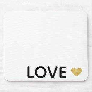 Tapis De Souris Love Gold Heart