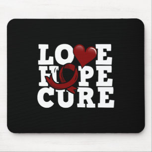 Tapis De Souris Love Hope Cure - Sensibilisation à la drépanocytos