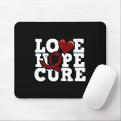 Tapis De Souris Love Hope Cure - Sensibilisation aux cellules de f (Avec souris)